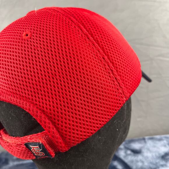 Fresno State Bulldogs Hat Russell Strapback Mesh Thick Spellout Performance D1 - Picture 6 of 10